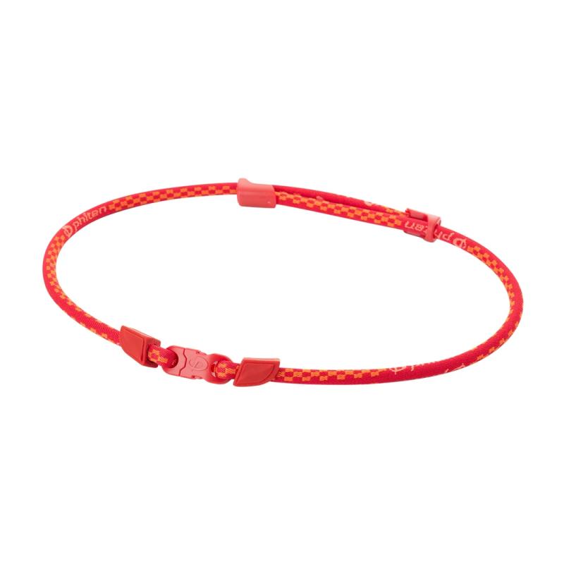 PHITEN RAKUWA METAX necklace red, 40–60 cm