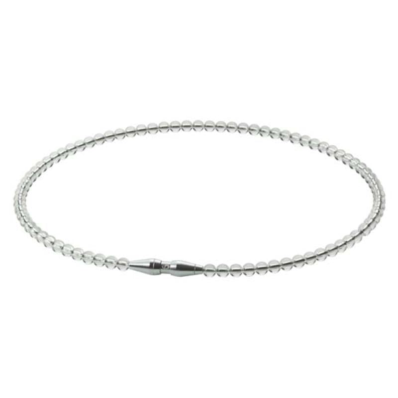PHITEN RAKUWA EXTREME CRYSTAL TOUCH necklace clear, 45 cm