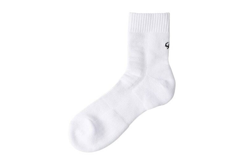 PHITEN medium length sports socks white, foot length 25-27 cm, 2 pairs