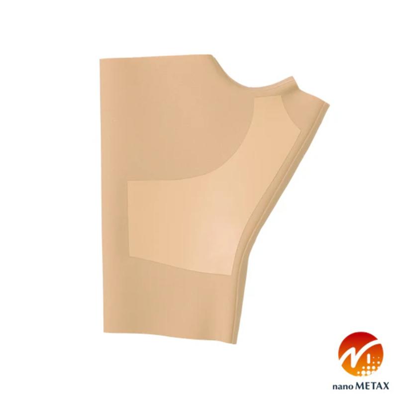 PHITEN nano METAX WRIST SUPPORTER SOFT TYPE, thin stretch-fabric wrist supporter for everyday comfort, size L