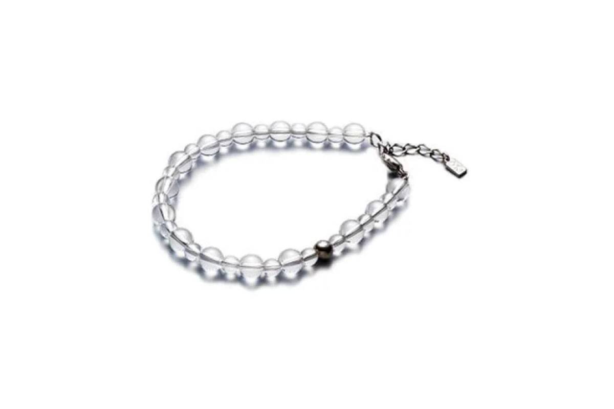 PHITEN CRYSTAL COMBI, apyrankė, skaidri 17 cm