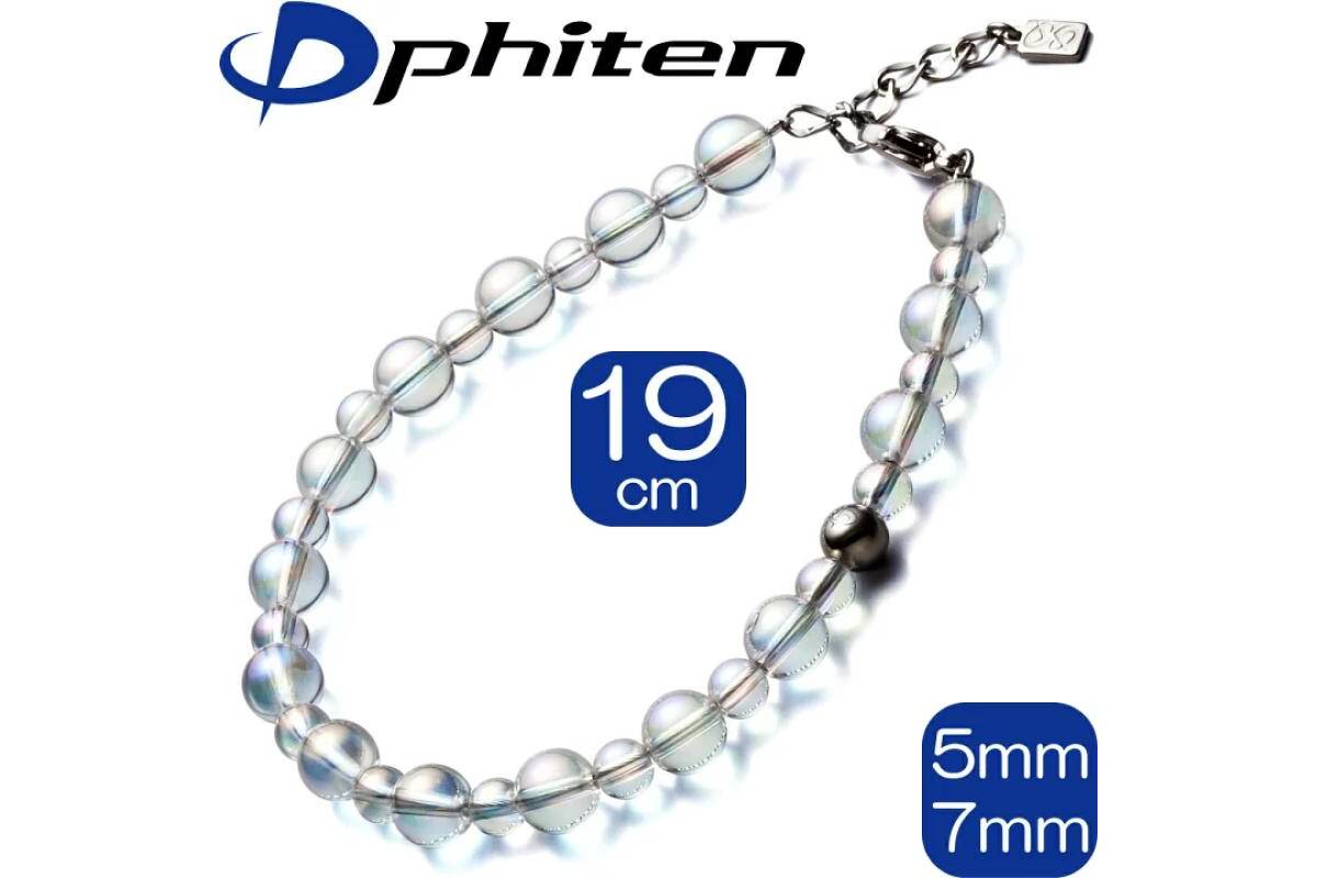PHITEN CRYSTAL COMBI, apyrankė, skaidri 19 cm